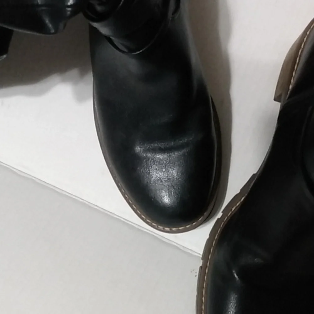 Tall Black Slouch  White Mountain crammers Boot 8.5 - Picture 9 of 16